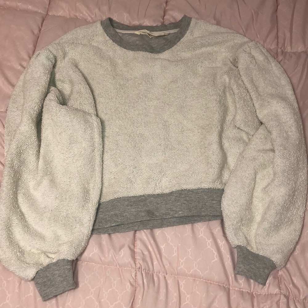Puff sleeve sweater pullover